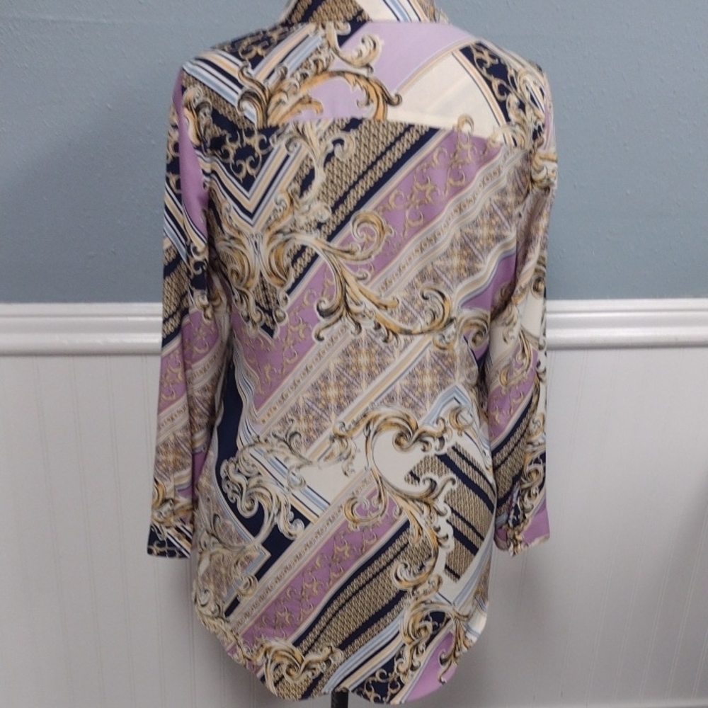 Chico's Vibrant Patterned Blouse - image 4